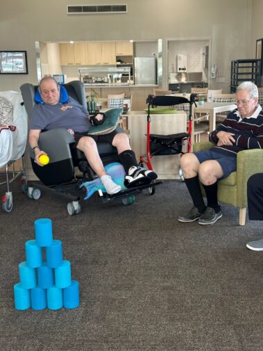 Residents at Seabrae Manor Aged Care in Rothwell in May 2026